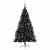 Pom de Crăciun artificial pre-iluminat Negru 180 cm PVC GartenMobel Dekor