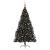 Pom de Crăciun artificial pre-iluminat Negru 180 cm PVC GartenMobel Dekor