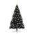 Pom de Crăciun artificial pre-iluminat Negru 210 cm PVC GartenMobel Dekor
