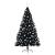 Pom de Crăciun artificial pre-iluminat Negru 210 cm PVC GartenMobel Dekor