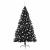 Pom de Crăciun artificial pre-iluminat Negru 210 cm PVC GartenMobel Dekor