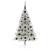 Pom de Crăciun artificial pre-iluminat Argintiu 120 cm PET GartenMobel Dekor