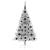 Pom de Crăciun artificial pre-iluminat Argintiu 120 cm PET GartenMobel Dekor