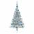 Pom de Crăciun artificial pre-iluminat Argintiu 120 cm PET GartenMobel Dekor