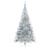 Pom de Crăciun artificial pre-iluminat Argintiu 210 cm PET GartenMobel Dekor