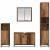 Set de mobilier pentru baie 4 pcs Lemn vechi 90 x 33 x 60 cm GartenMobel Dekor