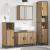 Set de mobilier pentru baie Pe perete 4 pcs stejar artizanal GartenMobel Dekor