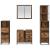 Set de mobilier pentru baie 4 pcs Lemn vechi 65 x 33 x 60 cm GartenMobel Dekor