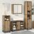 Set de mobilier pentru baie Pe perete 4 pcs stejar artizanal GartenMobel Dekor