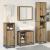 Set de mobilier pentru baie Pe perete 3 pcs stejar artizanal GartenMobel Dekor