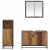 Set de mobilier pentru baie 3 pcs Lemn vechi 90 x 33 x 60 cm GartenMobel Dekor