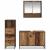 Set de mobilier pentru baie 3 pcs Lemn vechi 90 x 33 x 60 cm GartenMobel Dekor
