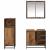 Set de mobilier pentru baie 3 pcs Lemn vechi 65 x 33 x 60 cm GartenMobel Dekor