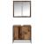 Set de mobilier pentru baie 2 pcs Lemn vechi 65 x 33 x 60 cm GartenMobel Dekor