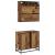 Set de mobilier pentru baie 2 pcs Lemn vechi 65 x 33 x 60 cm GartenMobel Dekor