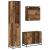 Set de mobilier pentru baie 3 pcs Lemn vechi 80 x 33 x 60 cm GartenMobel Dekor