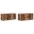 Set Dulap TV montat pe perete Pe perete 2 pcs Lemn Vechi GartenMobel Dekor
