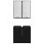 Set dulap baie cu raft cu ușă 2 pcs Stejar Negru Lemn compozit GartenMobel Dekor