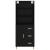 Bufet 2 pcs Stejar Negru 69,5 x 34 x 180 cm Lemn compozit GartenMobel Dekor
