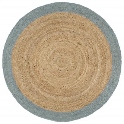 Covor manual cu margine măslinie, 240 cm, iută GartenMobel Dekor