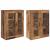Mobilier cu Montaj pe Perete 2 pcs Lemn Vechi 69,5 x 34 x 90 cm GartenMobel Dekor