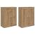 Uși pentru dulapuri montate pe perete 2 pcs Stejar Artizanal GartenMobel Dekor
