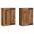 Uși pentru dulapuri montate pe perete 2 pcs Lemn Vechi GartenMobel Dekor