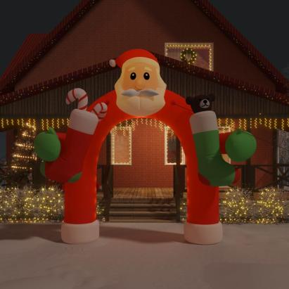 Arcadă de poartă gonflabilă cu LED-uri de Crăciun, 320 cm GartenMobel Dekor