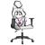 Scaun de gaming de masaj, alb și negru, piele ecologică GartenMobel Dekor
