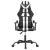Scaun de gaming pivotant, negru și alb, piele ecologică GartenMobel Dekor