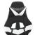 Scaun gaming pivotant/suport picioare negru/alb piele eco GartenMobel Dekor