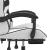Scaun de gaming pivotant cu suport picioare alb&negru piele eco GartenMobel Dekor