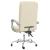 Fotoliu de birou rabatabil, crem, piele ecologică GartenMobel Dekor