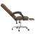 Fotoliu de birou rabatabil cu masaj, maro, textil GartenMobel Dekor