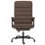 Fotoliu de birou rabatabil cu masaj, maro, piele ecologică GartenMobel Dekor