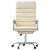 Fotoliu de birou rabatabil cu masaj, crem, piele ecologică GartenMobel Dekor