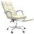 Fotoliu de birou rabatabil, crem, piele ecologică GartenMobel Dekor