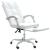 Fotoliu de birou rabatabil, alb, piele ecologică GartenMobel Dekor
