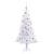 Brad de Crăciun artificial cu 150 LED Alb 150 cm PVC și Oțel GartenMobel Dekor