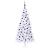 Brad de Crăciun artificial cu 300 LED Alb 210 cm PVC și Oțel GartenMobel Dekor