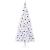 Brad de Crăciun artificial cu 300 LED Alb 240 cm PVC și Oțel GartenMobel Dekor