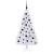 Brad de Crăciun artificial cu 150 LED Alb 150 cm PVC și Oțel GartenMobel Dekor