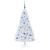 Brad de Crăciun artificial cu 150 LED Alb 150 cm PVC și Oțel GartenMobel Dekor
