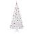 Brad de Crăciun artificial cu 300 LED Alb 210 cm PVC și Oțel GartenMobel Dekor