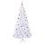 Brad de Crăciun artificial cu 300 LED Alb 240 cm PVC și Oțel GartenMobel Dekor