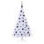 Brad de Crăciun artificial cu 150 LED Alb 150 cm PVC și Oțel GartenMobel Dekor