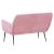 Bancă, roz, 108x79x79 cm, catifea GartenMobel Dekor