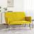 Bancă, galben, 108x79x79 cm, catifea GartenMobel Dekor
