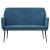 Bancă, albastru, 108x79x79 cm, catifea GartenMobel Dekor