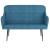 Bancă, albastru, 110x76x80 cm, catifea GartenMobel Dekor